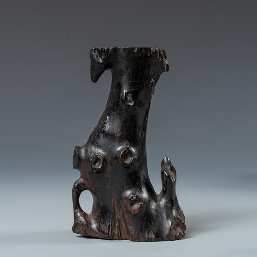 清早期 紫檀树形花插 商品图1