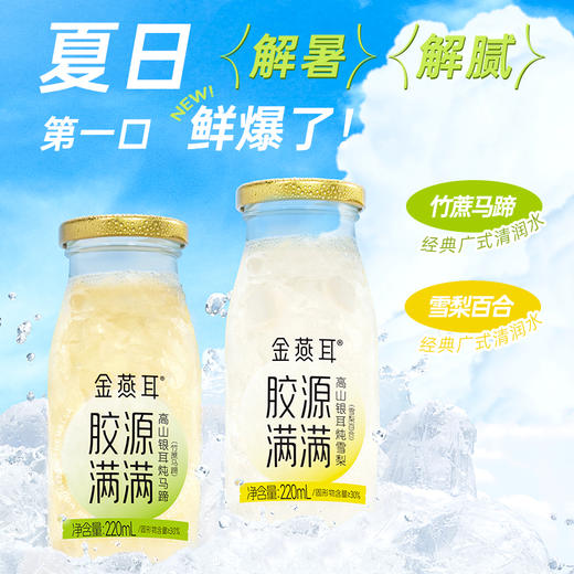 金燕耳银耳鲜露 | 真果真鲜耳 甄选高山生态有机鲜耳 粒粒清甜马蹄 大块梨肉+粉糯百合 果肉多多清爽凌冽 商品图1