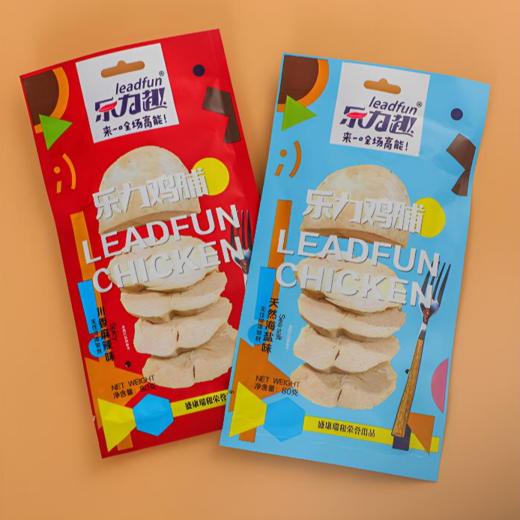 【美味速食 | 乐力趣鸡脯肉80g/袋*5袋】臻选优质鸡肉，高蛋白不含淀粉和卡拉胶，配料很干净，采用特殊去腥工艺腌制后，80°低温冷烤6小时，方便快捷开袋即食，上班居家出游都能带 商品图1
