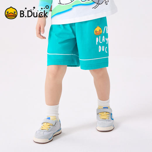 bduck小黄鸭童装夏季男童短裤儿童纯棉五分裤夏季中小童运动裤薄105-150 BF2652006 商品图0