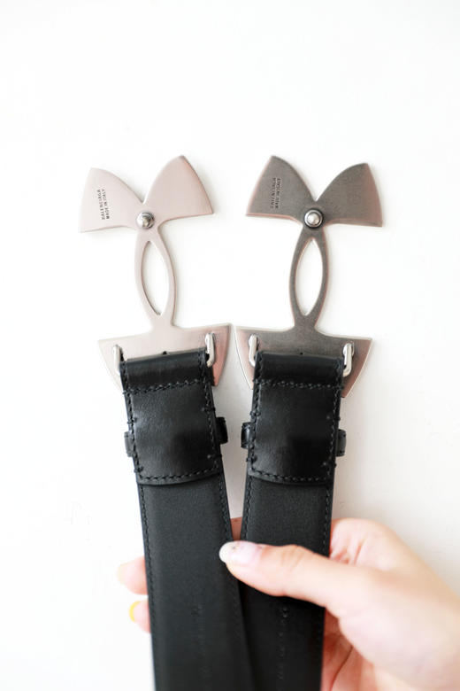 头层牛皮+钢头带扣。质感封神氛围感联名黑色复古牛皮腰带C032158 商品图14