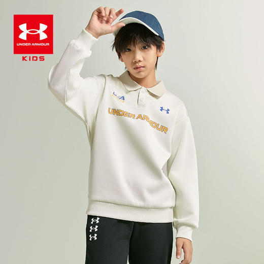 【困妈专属】Under Armour安德玛儿童25新款舒适运动套头卫衣251103540/251103131/速干圆领长袖T恤251121121/251121358【合集】超低折扣 商品图5