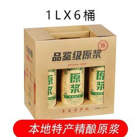 青岛特产原浆 大师级精酿啤酒手提盒1L*6小桶