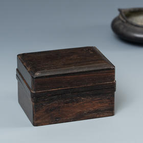 清 紫檀方形盖盒