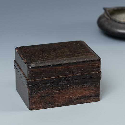 清 紫檀方形盖盒 商品图0