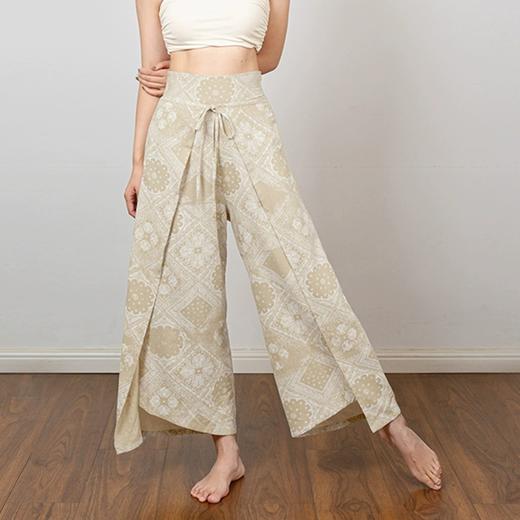 AddOne 正品小众设计瑜伽时尚高腰阔腿裤不规则裤边冥想/度假 商品图1