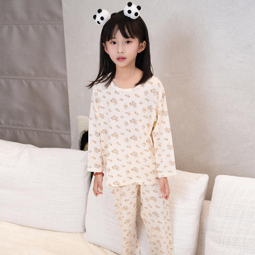 【39元1套，100元3套】春夏莫代尔女童童装长裤套头套装-8251208 商品图1