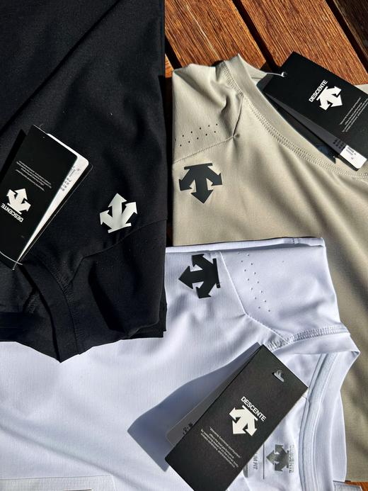 点此购买 迪桑特男士夏季运动健身速干冰丝透气孔短袖T恤 jj 312606 商品图7