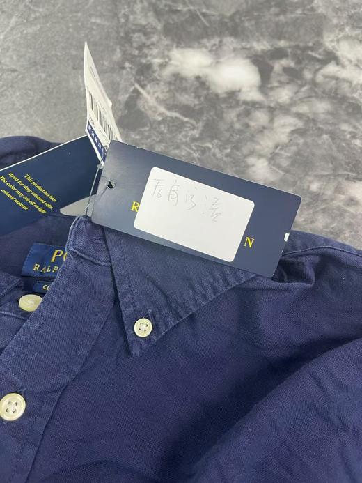 瑕疵Polo Ralph Lauren 男士新款刺绣标纯色休闲长袖衬衫 商品图3