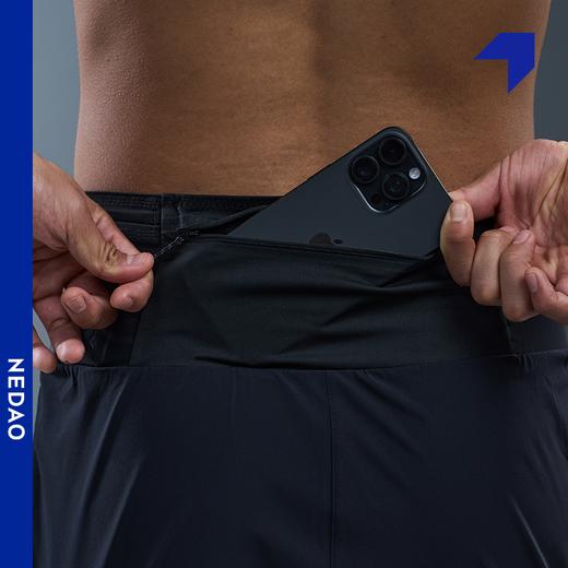 内道3寸跑步短裤有内衬越野跑马拉松装备凉爽弹力透气男训练跑步短裤 商品图2