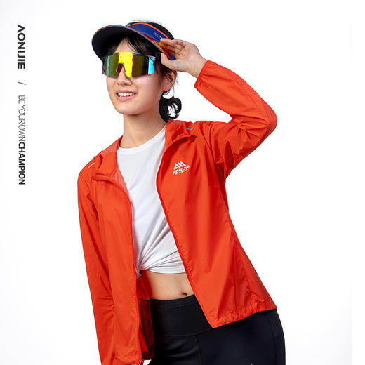 奥尼捷户外运动皮肤风衣女士防风防泼水防晒运动衣透气轻量化便捷收纳FW6225 商品图2
