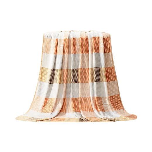 富安娜 单层法兰绒毯-甜橙时光 商品图0