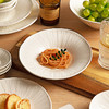 摩登主妇牛排餐盘白色盘子家用菜盘高级感餐具意面盘平盘深西餐盘 商品缩略图0