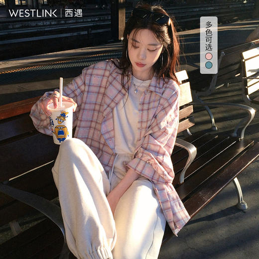 西遇J韩系氛围感穿搭长袖衬衫女初秋新款休闲复古港风上衣SS140827 商品图0
