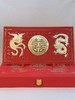 【现货】足金999龙凤双喜百福礼盒婚庆陪嫁嫁妆订婚百年好合摆件礼盒【金重约3g】【一物一证书】 商品缩略图1