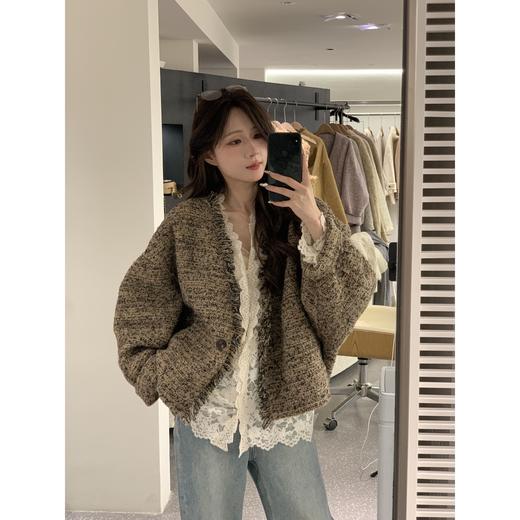 现货【典雅贵奢】设计师高定香香风精致流苏时髦洋气保暖秋冬外套 商品图0