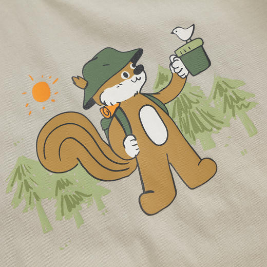 [凉感透气]马克珍妮男童城市户外松鼠短袖T恤宝宝夏装新款240380 商品图4