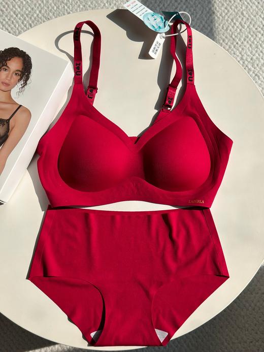 321-3 LA奶嘴内衣鸿运系列大红套装 商品图1