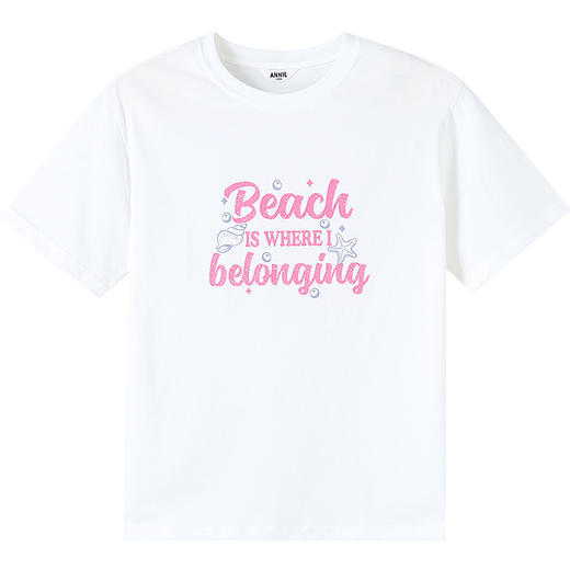 【宽松随性百搭T】女童圆领短袖针织衫夏季新款安奈儿童装小程序专享EG521151 商品图8