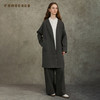 Famecoco范可儿原创文艺设计感无领设计文艺直筒宽松外套春款FAC6AB001 商品缩略图4