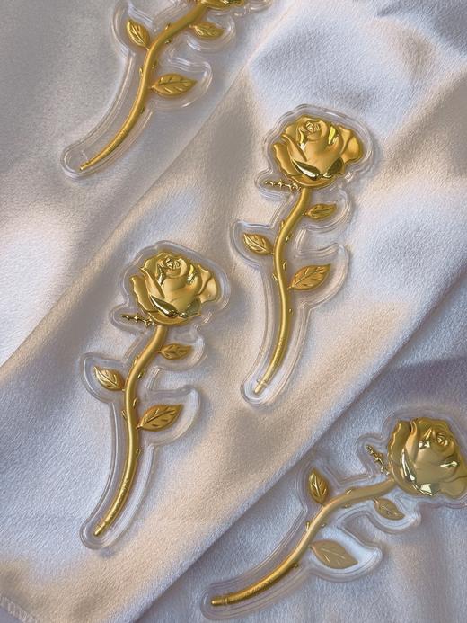 【现货】足金999情人节520黄金玫瑰花金片红包礼品送妈妈送女友【金重约0.2g】 商品图4