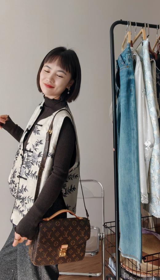 设计师款江南花瓣设计国风马甲 商品图3