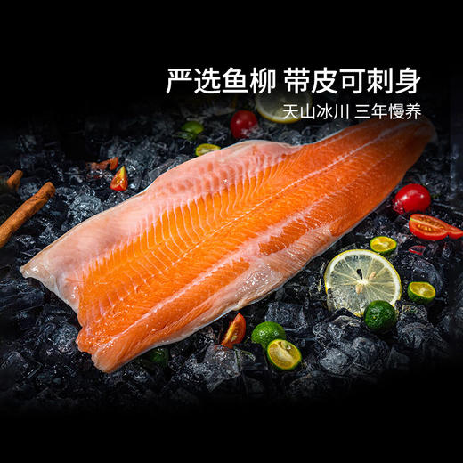 【严选鱼柳】天蕴 新疆三文鱼鱼柳 700g/盒 真正可生食 商品图4