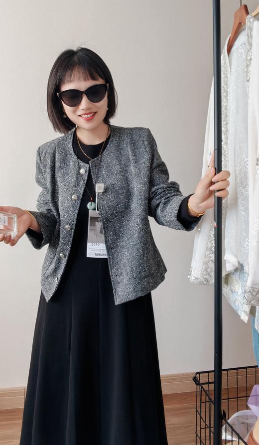 格林小香灰特殊工艺老钱风外套 商品图4