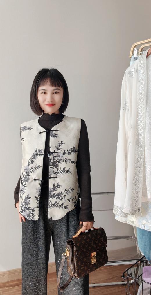 设计师款江南花瓣设计国风马甲 商品图1