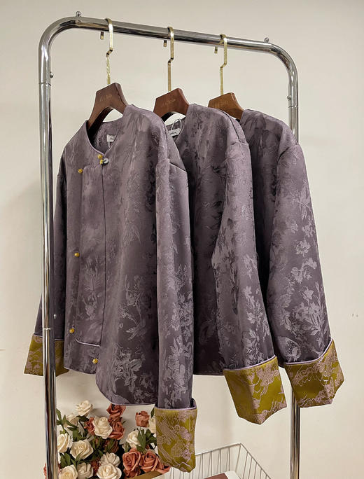 新增！可穿到160斤❗AU品牌直发【新中式天丝亚麻、桑蚕丝系列▪国风外套/马甲】超多款可选！都超级美！✅上身透气舒适，宛如工艺品，华丽精致！ 商品图2