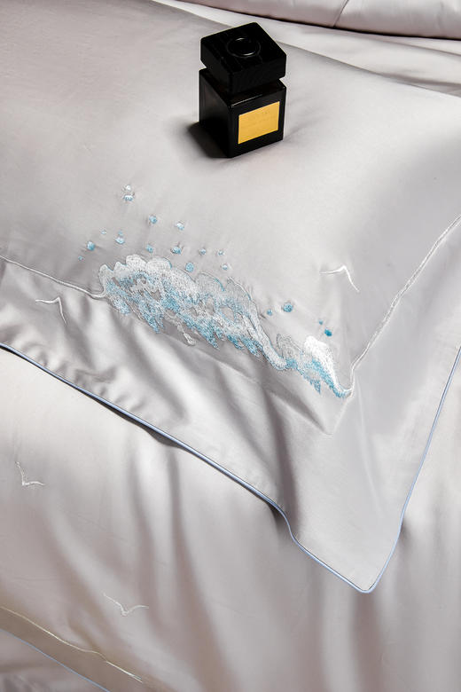 如意缎四件套-悠然海风  80S天丝棉×贡缎工艺 商品图4