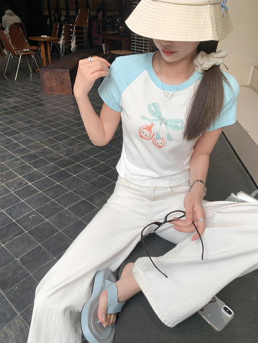 【110元任选2件】最后一波现货！修身插肩印花短袖 商品图10