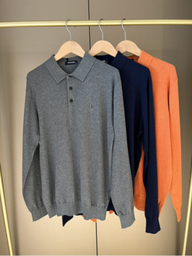 🔥【NECHEER柏奥玛男士POLO领羊绒针织衫2370】😘国际品牌，NECHEER奥玛，经典LOGO识别度高。✨超细精梳棉 高支数纱线，透气性极强 不易变形气球 春季通穿，手感爽滑🥳