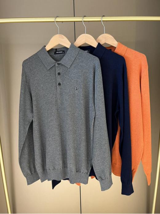 🔥【NECHEER柏奥玛男士POLO领羊绒针织衫2370】😘国际品牌，NECHEER奥玛，经典LOGO识别度高。✨超细精梳棉 高支数纱线，透气性极强 不易变形气球 春季通穿，手感爽滑🥳 商品图0