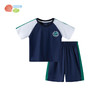 贝贝怡25夏季新款男童凉感运动套装撞色网眼透气速干短袖短裤足球套装ZB2ET041 商品缩略图3