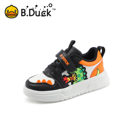 BDuck小黄鸭童鞋女童板鞋低帮春季小童儿童白色休闲童鞋24-32 B3586975 商品图0