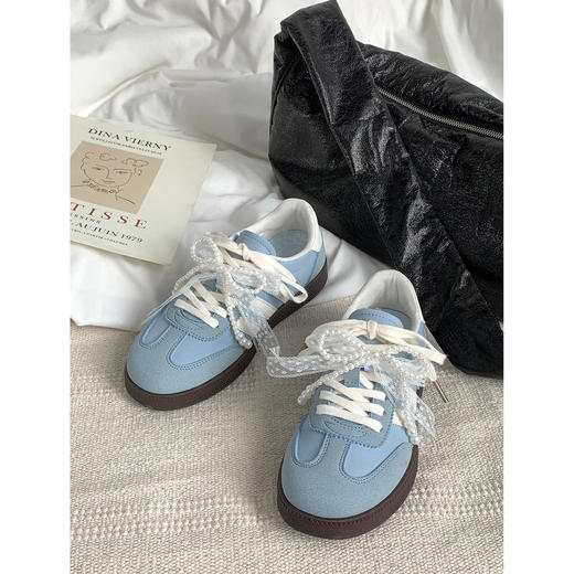 【YW】无忧购韩系ins温柔百搭可拆卸蝴蝶结休闲平底德训鞋MIS-2680（截单后7天发货) 商品图3