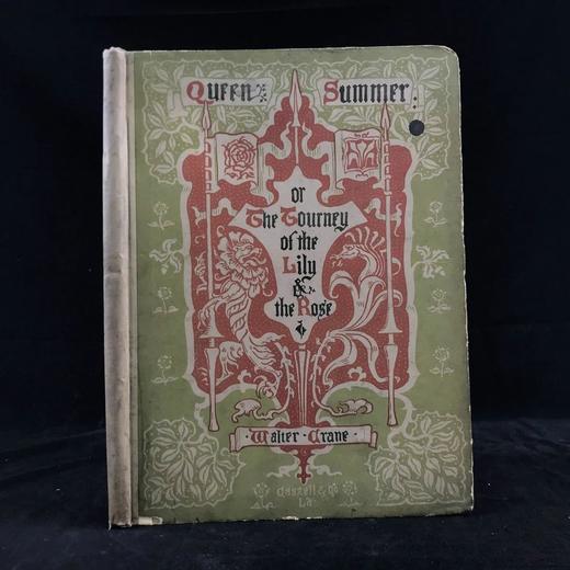 1891年 沃尔特·克兰《夏日女王》 40余页精美彩色插图 精装16开 商品图0