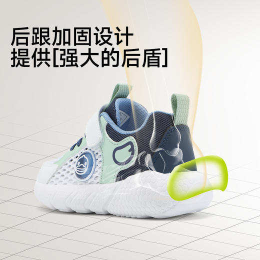 B.Duck小黄鸭童鞋夏季男女童儿童运动鞋26-35 B1686852 商品图7