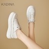 【KADINA】  AF3    卡迪娜2025春季新款平底透气舒适小白鞋系带运动女休闲鞋KCS257002 商品缩略图1
