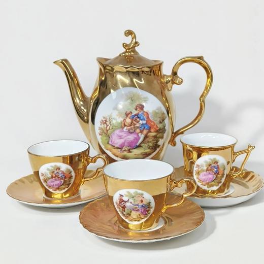 法国利摩日经典爱情故事金壶下午茶套组 商品图0