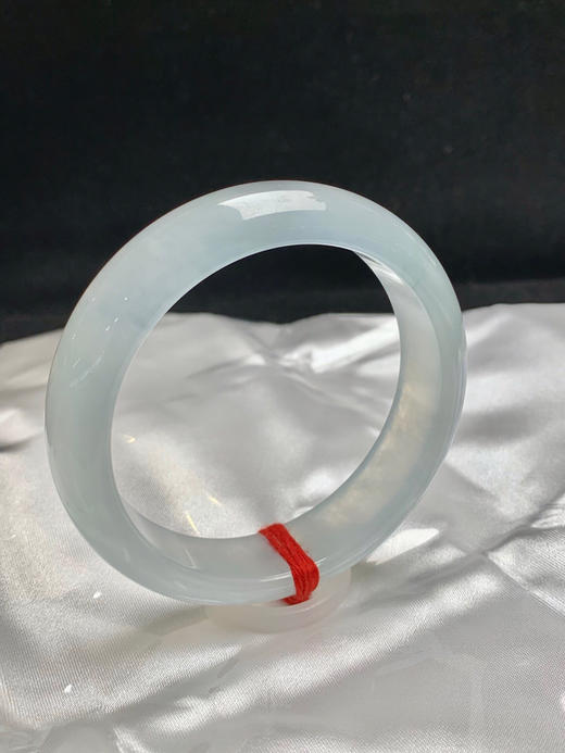 612508，58.2圈口，白冰正圈平安镯，宽版条形，冰透起光 商品图1