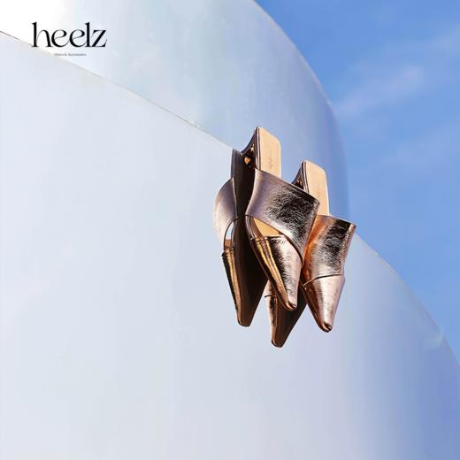 heelz设计师手工鞋履 ｜积木艺术跟羊皮穆勒鞋4.5公分 商品图0