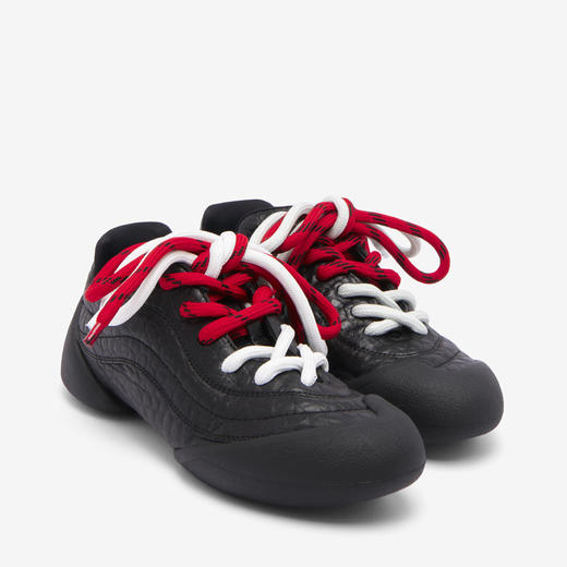 ALEXANDER MCQUEEN 麦昆 女士浮雕倒置骷髅 Flexion 休闲运动鞋 黑色 808181 WHABE 1000 商品图1