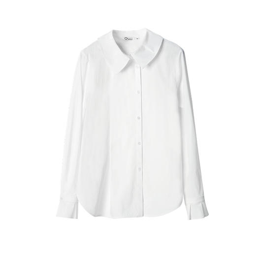 浅春系法式花苞立领简约通勤白衬衫2025春 商品图4