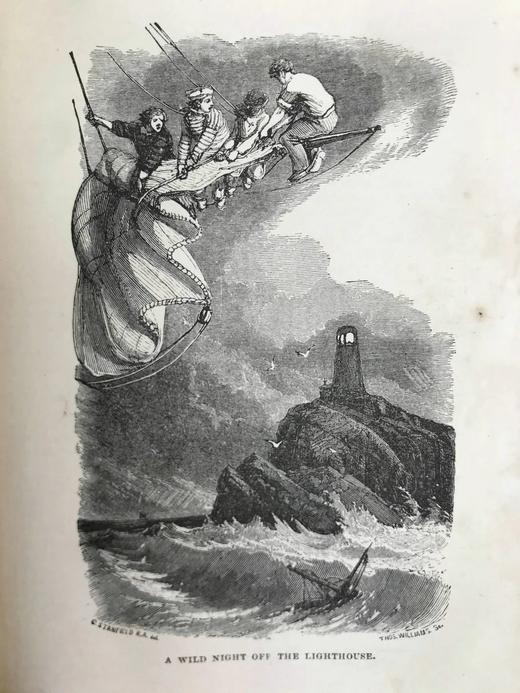 约19世纪后期 狄更斯《圣诞之书》 8幅插图 真皮精装36开 商品图10