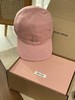 miumiu缪缪春夏休闲百搭简约帽子LOGO刺绣潮流鸭舌帽户外出行防紫外线遮脸遮阳帽闺蜜棉棒球帽男女同款情侣款（CO） 商品缩略图5