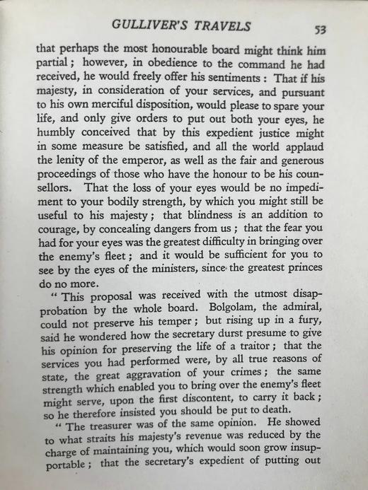 约20世纪早期 格列佛游记 鬼才拉克姆8幅彩色插图 漆布精装32开 商品图12