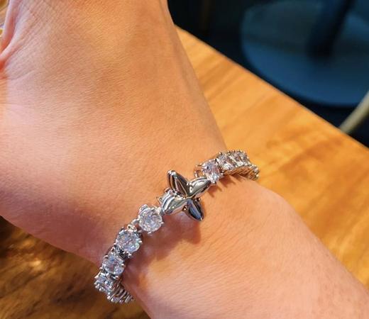 驴家白银满钻手链男女同款情侣系（XJ） 商品图2