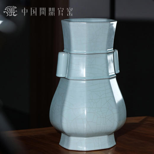问鼎官窑大国工匠监制八方贯耳瓶 商品图2